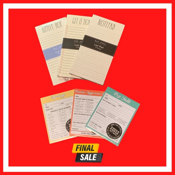 🟫 RL-6️⃣ Different Notepads Rae Dunn and Knock Knock Pads - Picture 16 of 16